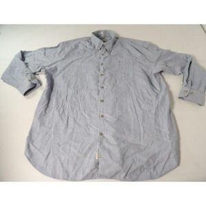 Peter Millar Mens XXL Shirt Button Up Light Blue Point Dressy Career Collared
